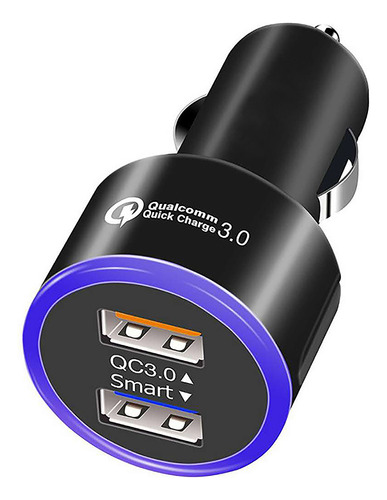 Cargador Rápido De Coche Para Coche, Adaptador Quick Charge