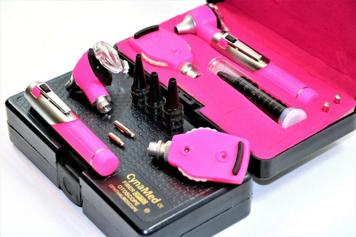 Imagen 7 de 7 de Otoscopio Oftalmoscopio Set Diagnostico Pink Premium