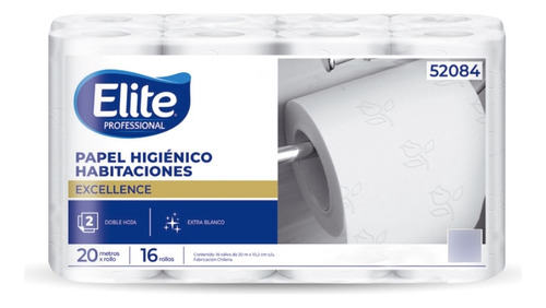 Elite Papel Higiénico Habitaciones Doble Hoja 20m 48 Rollos