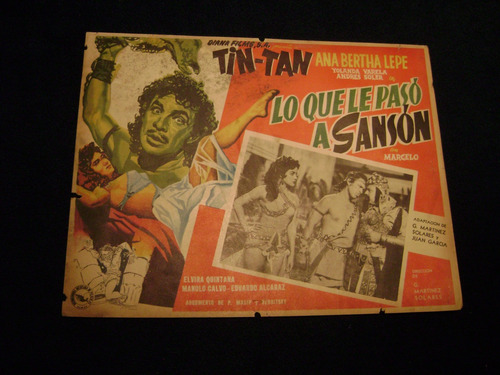 Lo Que Le Paso A Sanson Tin Tan Cartel Poster  B 20.7.23