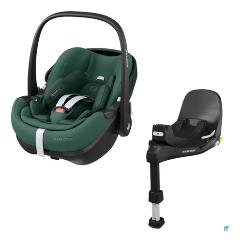 Butaquita Huevito Pebble Con Base Familyfix 360pro Maxi Cosi Color Verde Essential Green