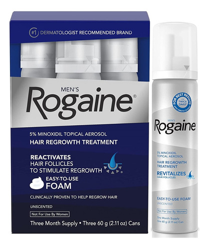 Frasco Minoxidil Rogaine Foam Espuma Cabello Crecepelo