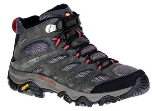 Bota Merrell Moab 3 Mid Wp Trekking Hombre Gris