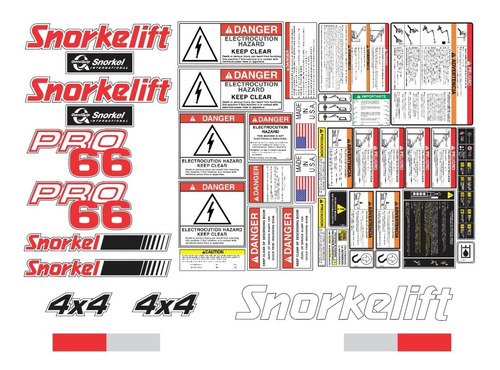 Kit De Calcomanías Para Snorkel Pro66 4x4