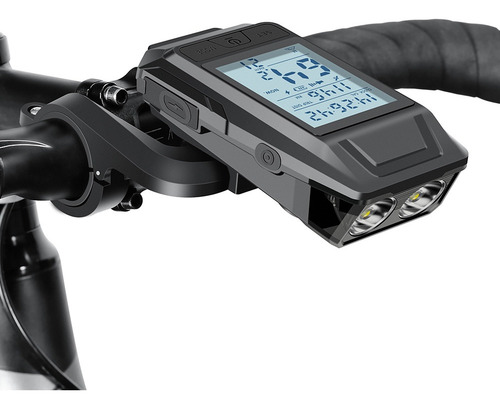 Gps Bicicleta Código Medidor Luces Inalámbrico Con Altavoz