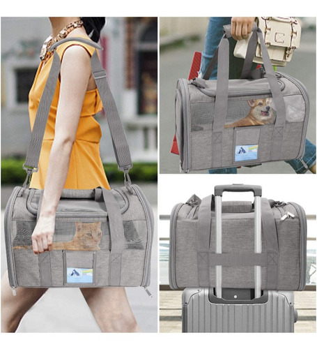 Imagen 7 de 7 de Transportador De Mascotas Para Perros Y Gatos Talla M Avion