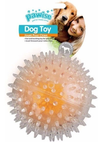 Brinquedo Bola Piscante Com Luz Para Cachorros Cães - 2 Tam