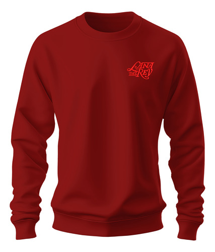 Sudadera Sweater Bordada Logo Lana Del Rey Labios Texto