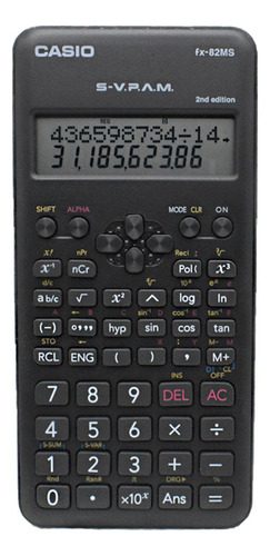 Calculadora Científica Casio Fx-82 Ms 2 Nivel Secundaria Negro (Usado)