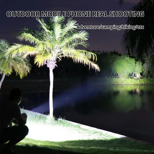 Linterna Cob De 7 Led Con Pantalla De Alimentación