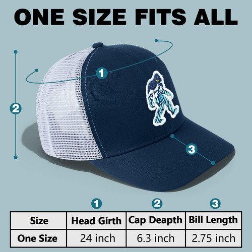 Gorra De Cuero De Malla Bigfoot Para Hombre: Excelente Ci...