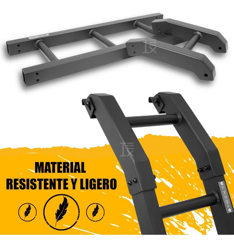 Imagen 6 de 6 de Escalera Trasera Para Suzuki Jimny Negro Off Road