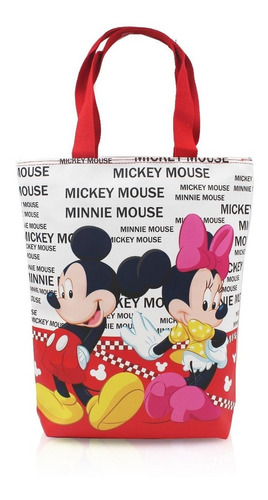 Finex Mickey Mouse Y Minnie Mouse Bolso De Mano Reutiliza