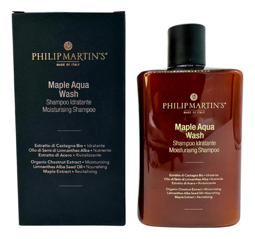 Shampoo Hidratante Maple Aqua Wash 320 Ml Philip Martins