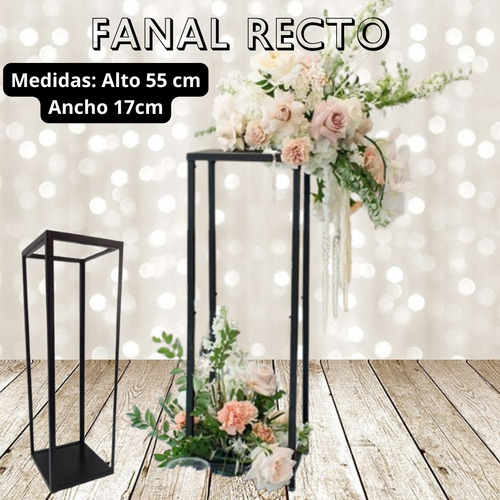 Centro De Mesa Fanal Recto Alto Hierro/ Fiestas/eventos