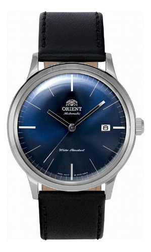 Reloj Orient Fac0000dd Hombre Bambino Automatico Color de la malla Negro Color del bisel Plateado Color del fondo Azul