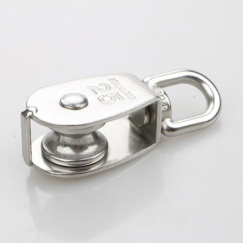 4 Piezas M25 Bloque Rodillos Polea Simple Acero Inoxidable