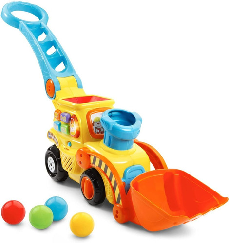 Vtech Pop-a-balls Bulldozer Push & Pop, Amarillo