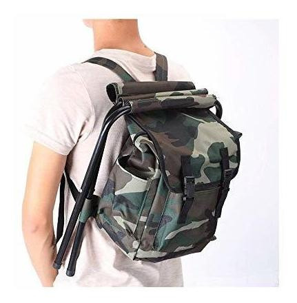 Camuflaje Bolsa De Mochila De Camping Con Taburete De Rdsbr