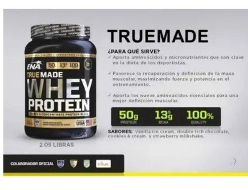 Imagen 4 de 7 de Proteina Ena True Made X 1kg Promo X 2 Combo Cookies