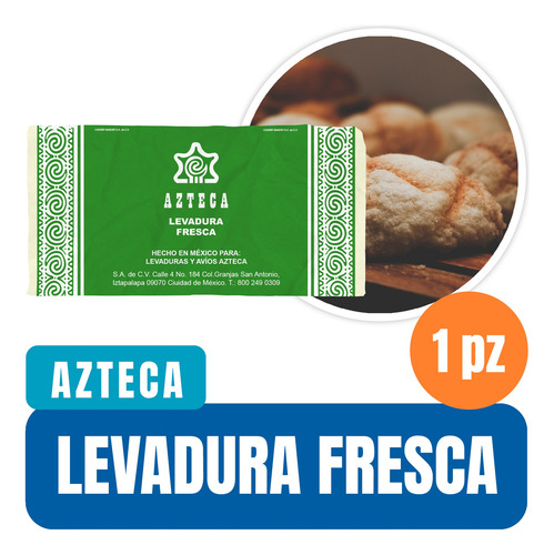 Levadura Fresca Azteca 400 Gr 1 Pieza
