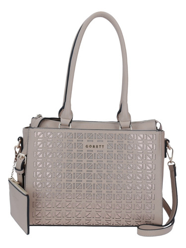 Bolso Tipo Satchel Doble Asa Gorétt Corte Laser Lans O23