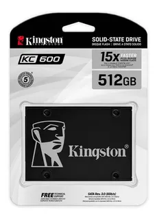 Disco sólido SSD interno Kingston SKC600/512G 2.5 " 512GB negro