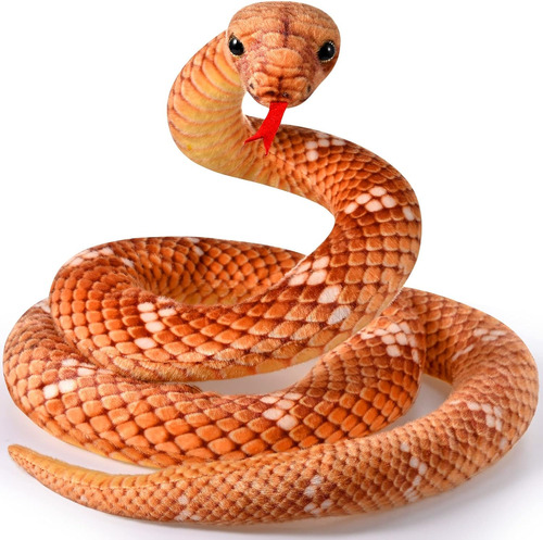 Serpiente De Peluche Pitón Gigante Realista - 80 Pulgadas