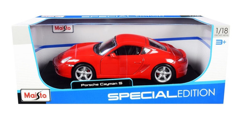 Maisto - Escala 1:18 - Porsche Cayman S - Color: Rojo