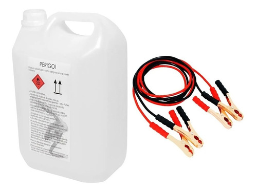 Kit Galao 5l Combustivel + Cabo Bateria Chupeta Emergencia