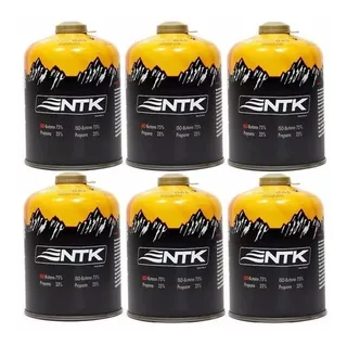 6 Cartucho Gás Maxxgas Nautika 450g 75% Propano Fogareiros