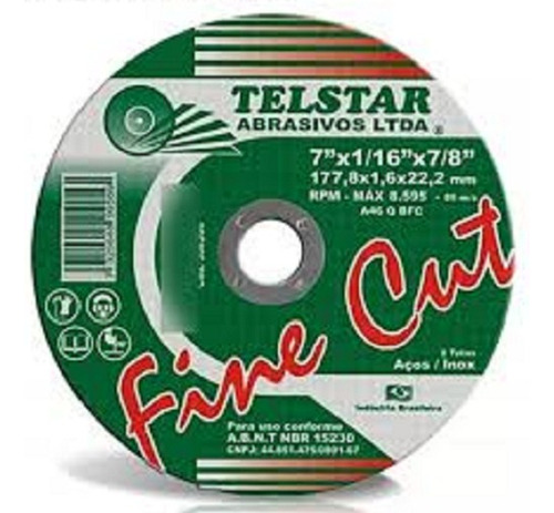 Disco De Corte Extra Fino 3 X 1,0 X 3/8 Telstar - 15540