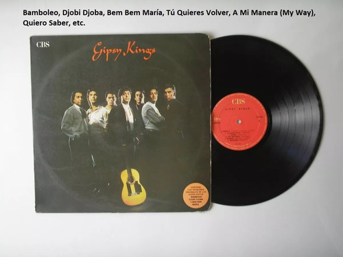Vinilo Gipsy Kings 1988 Bamboleo, Bem María, Djobi Djoba