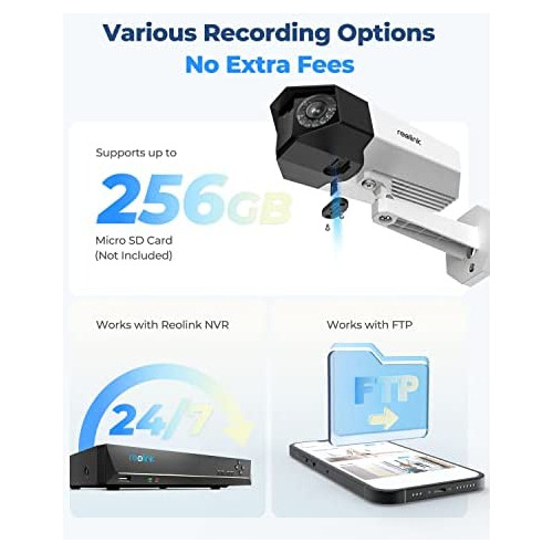 Reolink Sistema De Cámara De Seguridad 4k Poe, Cámara...