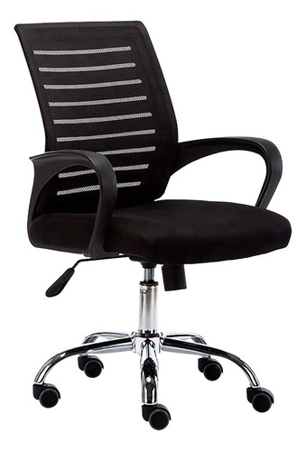 Imagen 6 de 6 de Silla De Oficina Gerencial Collins Negro