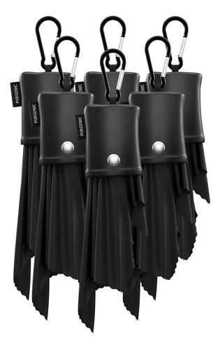 Paño De Microfibra Purgenic 6 Paquetes Para Gafas Negro