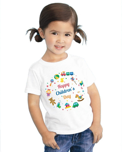 Playera Día Del Niño Y Niña Diseño 09 Día Festivo Beloma