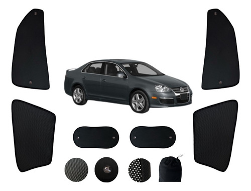 Parasol Cortinas Vw Bora Modelo 2005-2010 Kit 3 (an11)