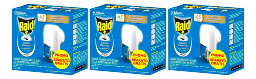 Raid X3 Liquido Eléctrico Contra Mosquitos 45 Noches Aparato