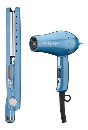 Imagen 1 de 3 de Plancha Nano+ Secador Nano+ Estuche Dorado Babylisspro 220v