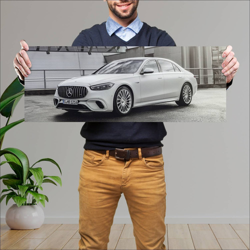 Cuadro 30x80cm Auto 2023 Mercedes Amg S 63 E Per 716