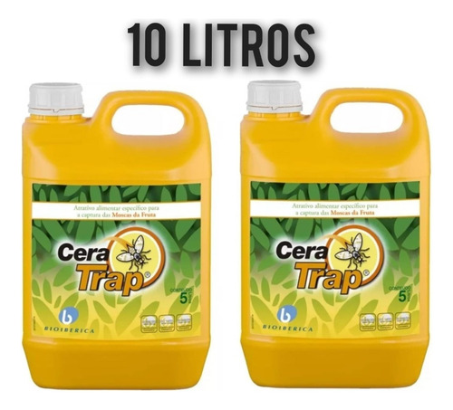 Cera Trap 10 Litros Atrativo Alimenta Para Mosca Das Frutas