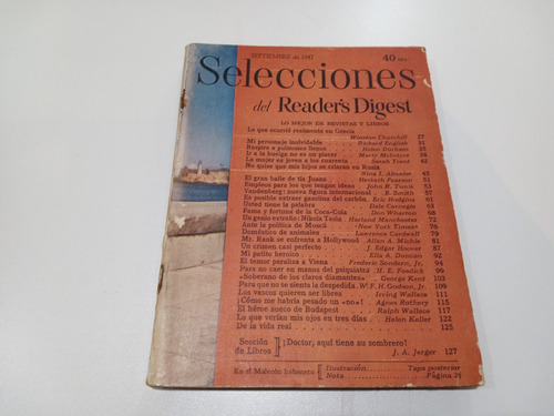 Revista Selecciones Del Readers Digest 1947 Tomo Xiv Nº82