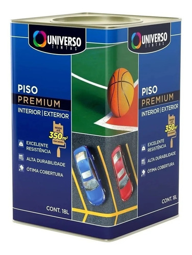 Tinta Para Piso Acrílica Premium Universo 18 Litros - Cores