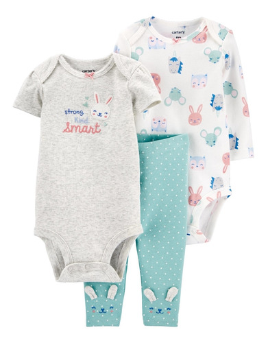Conjuntos Body 3 Piezas Carters Bebes Hembra