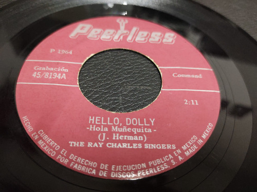 The Ray Charles Singers Hello Dolly Vinilo Ep Vinyl