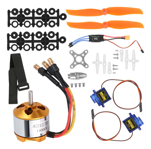 Kit Motor 2212 1400kv 8060 Hélice 9g Servo 30a Xt60 Esc 