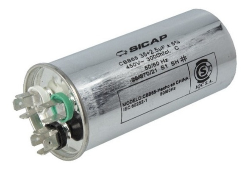 Capacitor Dual Aire Acondicionado Split 35+2.5uf/450v