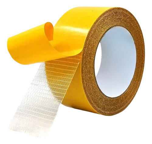 Akam Cinta Doble Cara Extrafuerte De Fibra De Vidrio 10mx5cm Color Transparente Lisa