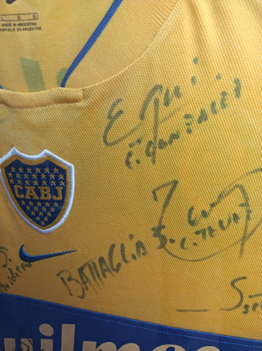Camiseta De Boca Juniors Autografiada Por Jugadores Del 2004